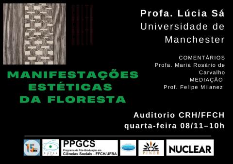 Palestra "Manifestações estéticas da floresta"